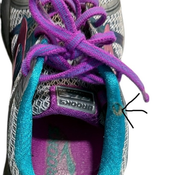 Brooks Women's Athletic Shoes in Gray and Purple with Teal Accents - Picture 10 of 10